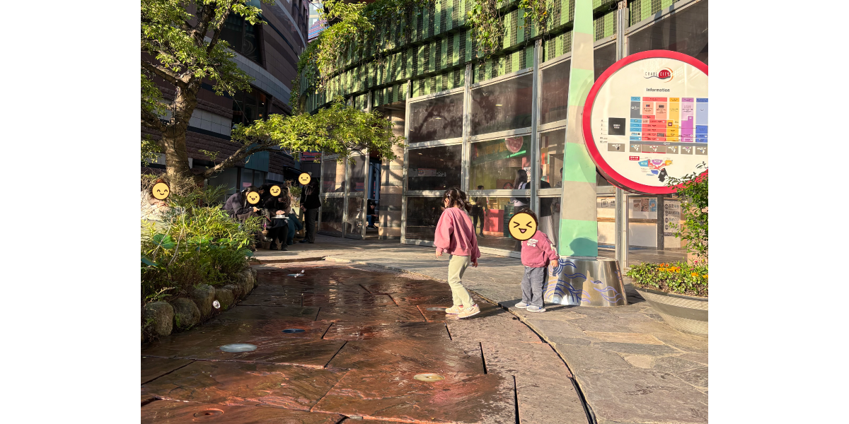 キャナルシティ博多には噴水など無料の遊び場もたくさん！