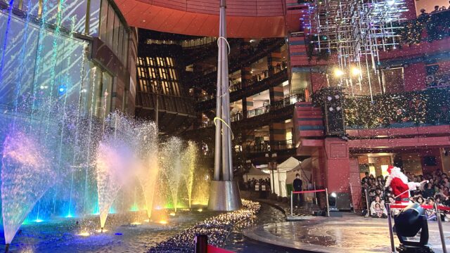 キャナルシティ博多のクリスマス噴水ショー