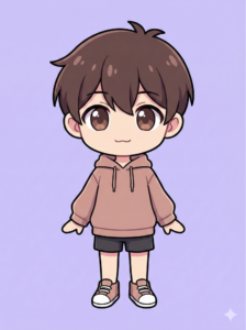 立ち絵（3:4、全身、手を簡略にする）