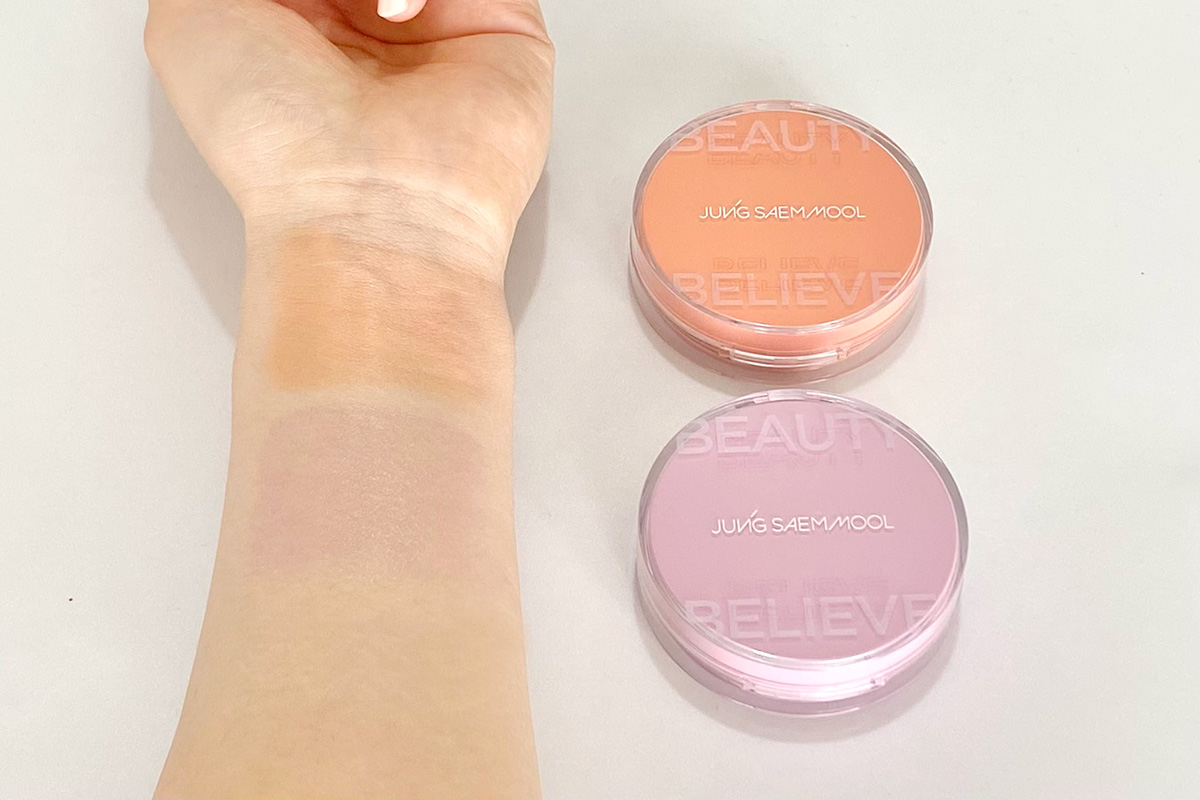 ジョンセンムルアーティストクッションブラッシュのレビュー②透明感＆ツヤ感について