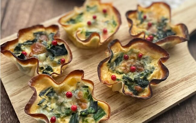 おすすめしょっぱい系バレンタインレシピ3選②ハート型のミニピザ・キッシュ