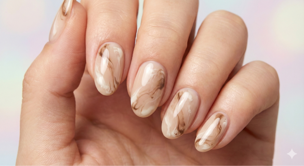 Nano Banana ネイルプロンプト⑦マーブル