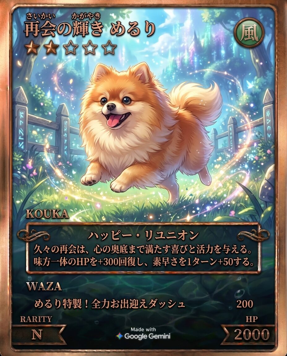 野田クリスタルのペットカードジェネレーター