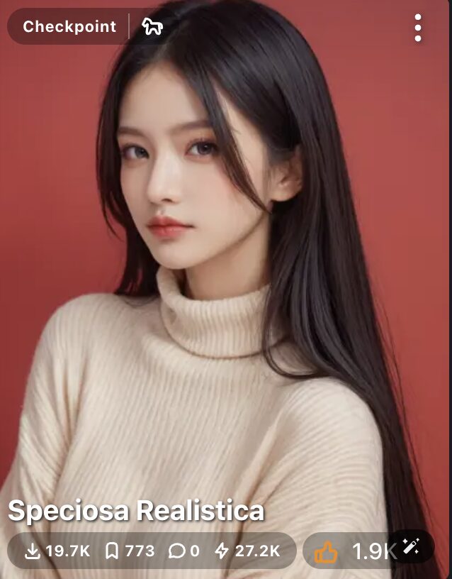 Civitaiで探すPony系アニメモデルおすすめ8選⑥Speciosa Realistica