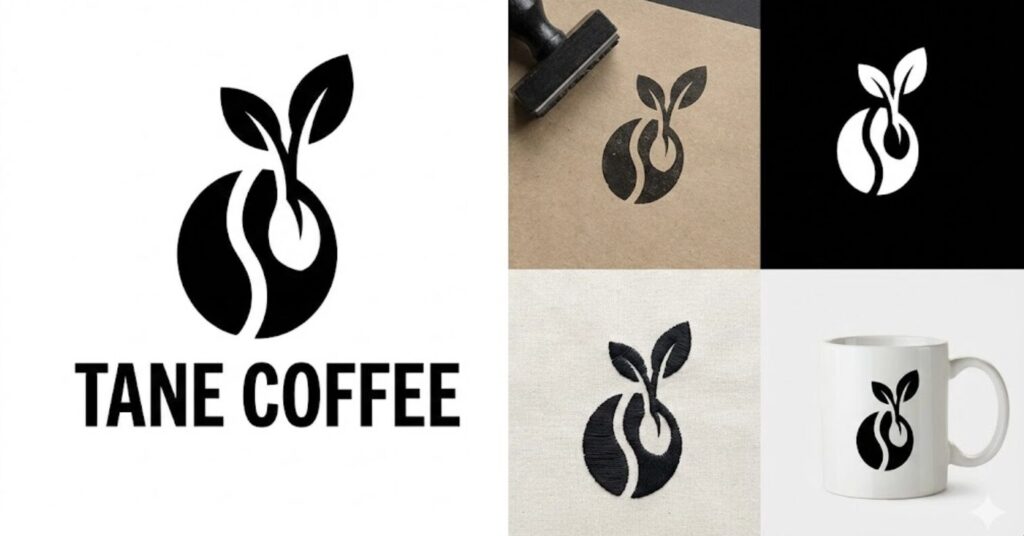 （ブランド名）の単色ロゴ