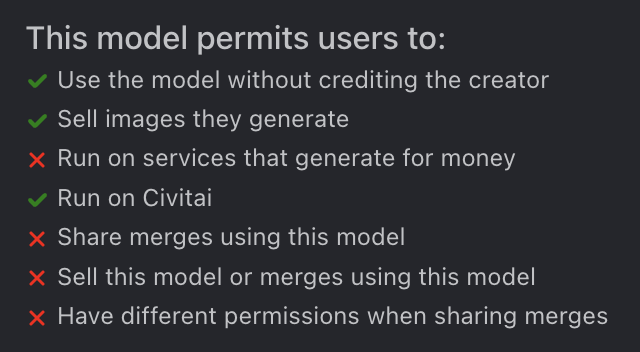 Civitaiで探すIllustrious系アニメモデル　商用利用・ライセンス・禁止事項の注意書き
