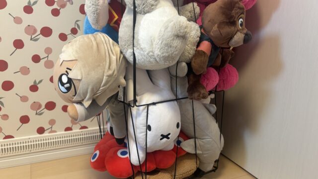 ぬいぐるみ収納　DIY　【大容量＆移動式】ワイヤーネットの「ぬいぐるみマンション」