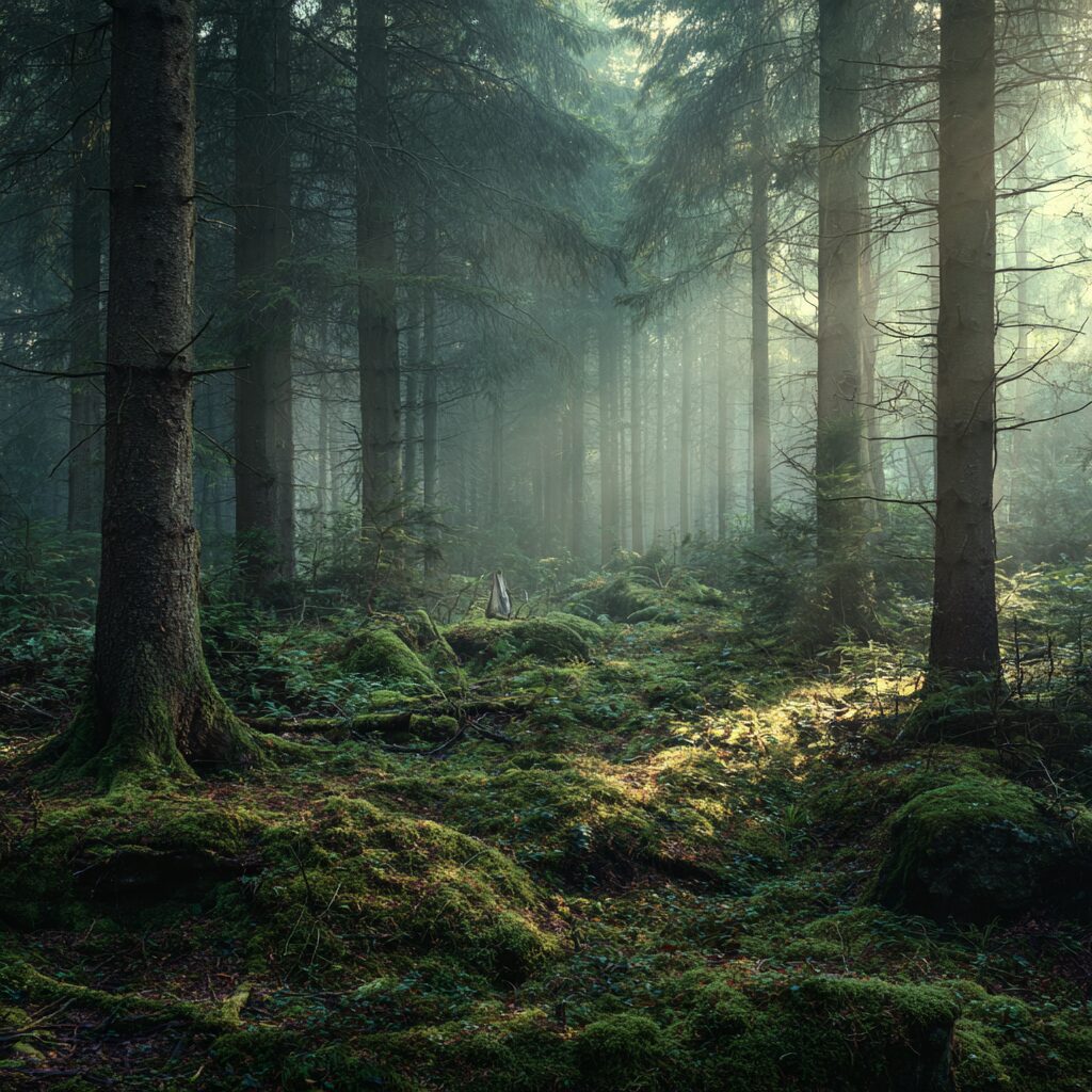 画像生成AIのロケーションプロンプト｜Midjourneyでそのまま使えるサンプル例文②森林（自然・屋外）