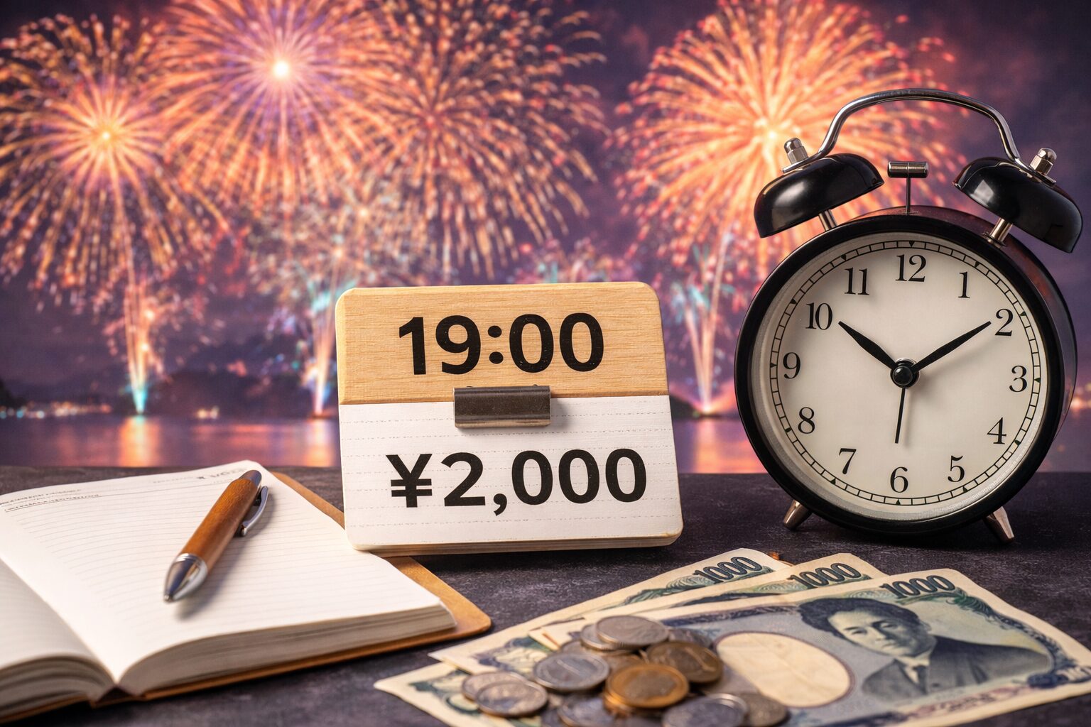 洞爺湖花火の打ち上げ時間と料金