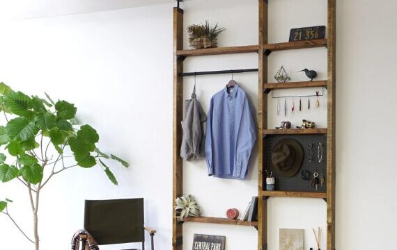 賃貸でできる！壁を傷つけない収納術10選　②ディアウォール・ラブリコで壁面収納を作る