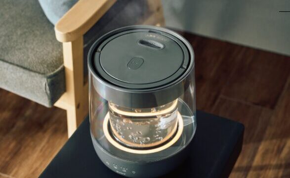 QUADSのガラススチーム加湿器GLASS（グラス）は、スチーム式加湿器なのでお手入れを楽したい人におすすめ