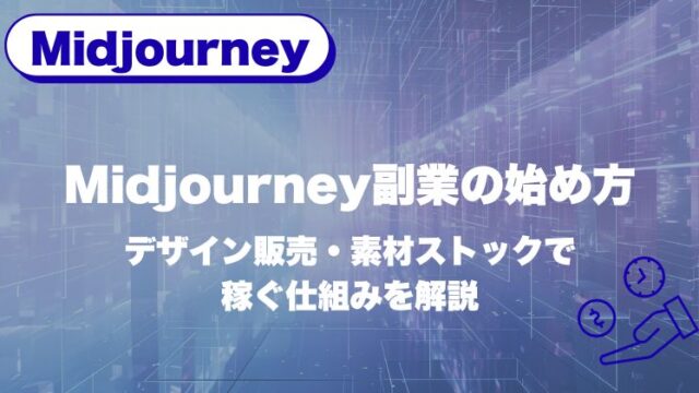 Midjourney副業の始め方｜デザイン販売・素材ストックで稼ぐ仕組みを解説