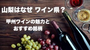 山梨はなぜ“ワイン県”？甲州ワインの魅力とおすすめ銘柄（受賞ワインも紹介）