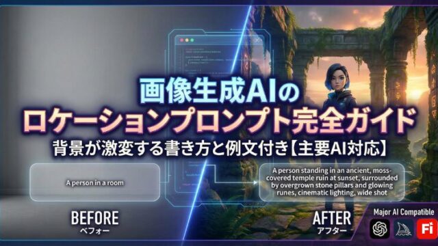 画像生成AIのロケーションプロンプト完全ガイド｜背景が激変する書き方と例文付き【主要AI対応】