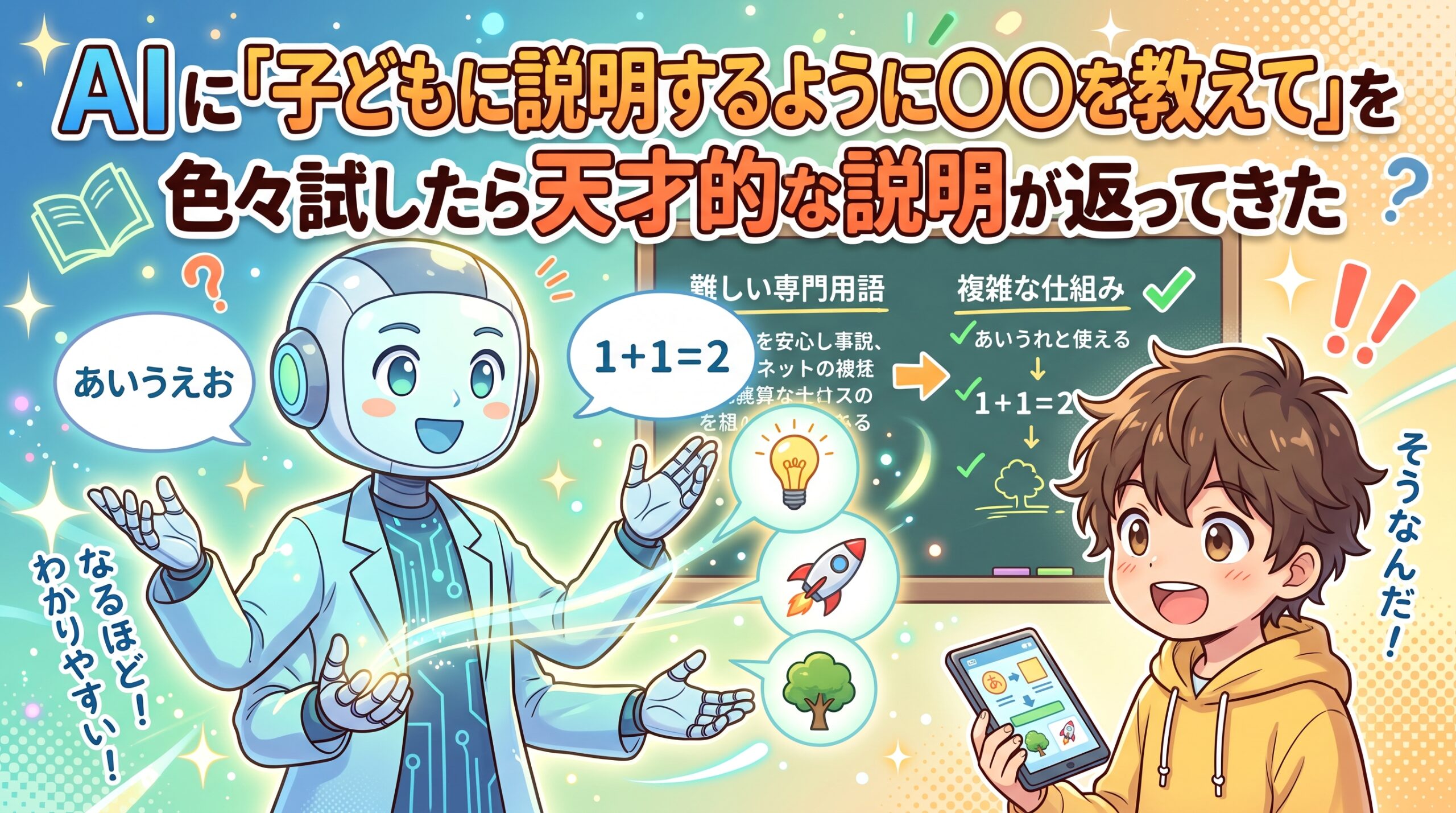 【ai】子ども用品まとめ売り AIに「子どもに説明するように○○を教えて」を色々試したら天才的な